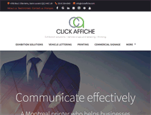 Tablet Screenshot of clickaffiche.com